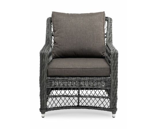 "Гранд Латте" кресло из искусственного ротанга, цвет графит, изображение 2 | Интернет магазин мебели и декора LifeDekor