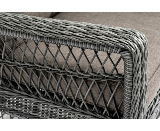 "Гранд Латте" кресло из искусственного ротанга, цвет графит, изображение 4 | Интернет магазин мебели и декора LifeDekor