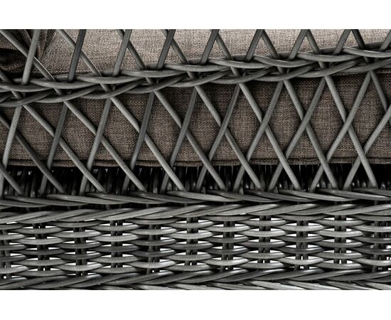 "Гранд Латте" кресло из искусственного ротанга, цвет графит, изображение 5 | Интернет магазин мебели и декора LifeDekor