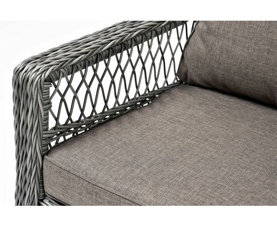 "Гранд Латте" кресло из искусственного ротанга, цвет графит, изображение 7 | Интернет магазин мебели и декора LifeDekor