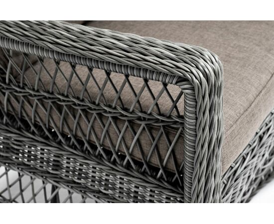 "Гранд Латте" кресло из искусственного ротанга, цвет графит, изображение 8 | Интернет магазин мебели и декора LifeDekor