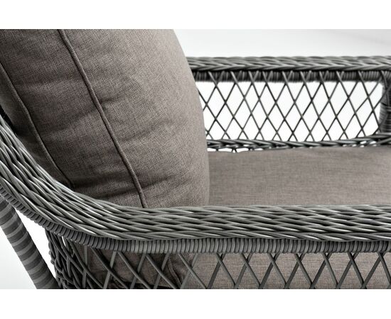 "Гранд Латте" кресло из искусственного ротанга, цвет графит, изображение 9 | Интернет магазин мебели и декора LifeDekor