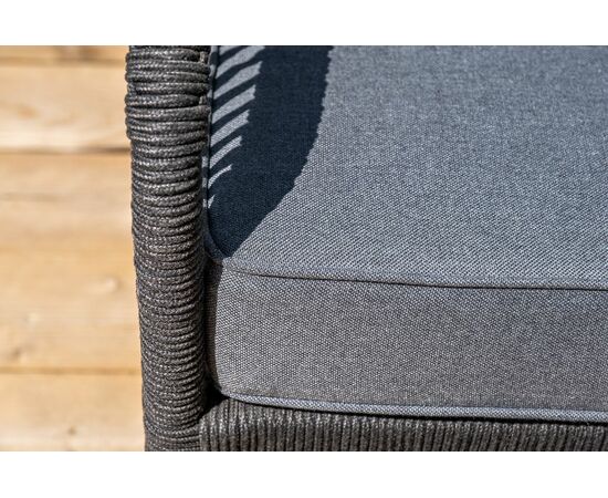 "Канны" модульная угловая лаунж-зона из роупа (веревки), цвет темно-серый, изображение 14 | Интернет магазин мебели и декора LifeDekor