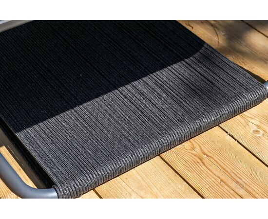 "Канны" модульная угловая лаунж-зона из роупа (веревки), цвет темно-серый, изображение 15 | Интернет магазин мебели и декора LifeDekor