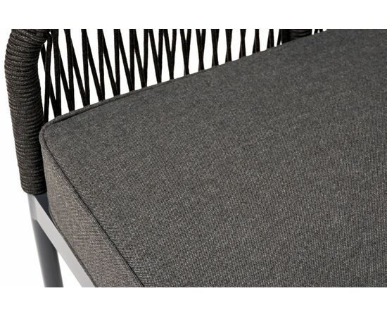 "Канны" модульная угловая лаунж-зона из роупа (веревки), цвет темно-серый, изображение 25 | Интернет магазин мебели и декора LifeDekor