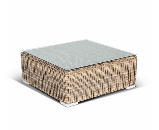 "Лунго" журнальный столик плетеный, цвет соломенный | Интернет магазин мебели и декора LifeDekor