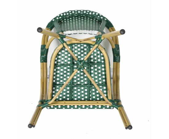 "Кабри" плетеный стул из искусственного ротанга, цвет зеленый, изображение 4 | Интернет магазин мебели и декора LifeDekor