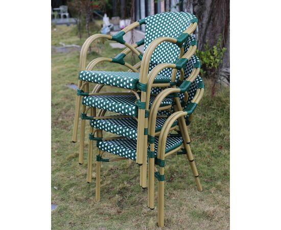 "Кабри" плетеный стул из искусственного ротанга, цвет зеленый, изображение 8 | Интернет магазин мебели и декора LifeDekor