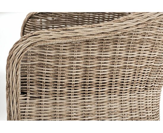 "Эспрессо–80 R" обеденная группа плетеная, цвет бежевый, изображение 9 | Интернет магазин мебели и декора LifeDekor