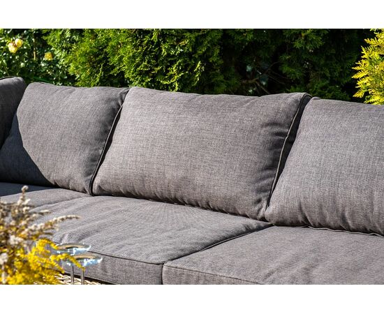 "Лунго" трансформирующийся диван из искусственного ротанга (гиацинт), цвет соломенный, изображение 10 | Интернет магазин мебели и декора LifeDekor