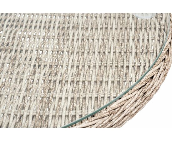 "Эспрессо–80 L" обеденная группа плетеная, цвет бежевый, изображение 11 | Интернет магазин мебели и декора LifeDekor