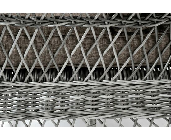 "Гранд Латте" диван трехместный из искусственного ротанга, цвет графит, изображение 8 | Интернет магазин мебели и декора LifeDekor