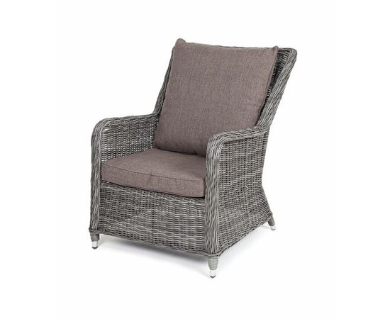 "Гляссе" кресло плетеное из искусственного ротанга, цвет графит | Интернет магазин мебели и декора LifeDekor