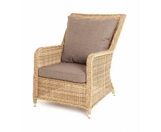 "Гляссе" кресло плетеное из искусственного ротанга, цвет соломенный | Интернет магазин мебели и декора LifeDekor