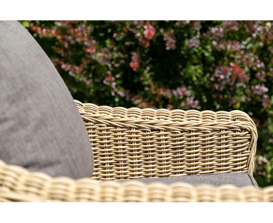 "Кон Панна" лаунж-зона из искусственного ротанга, цвет соломенный, изображение 8 | Интернет магазин мебели и декора LifeDekor