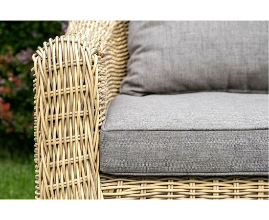 "Кон Панна" лаунж-зона из искусственного ротанга, цвет соломенный, изображение 14 | Интернет магазин мебели и декора LifeDekor
