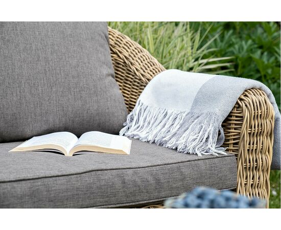 "Кон Панна" лаунж-зона из искусственного ротанга, цвет соломенный, изображение 15 | Интернет магазин мебели и декора LifeDekor