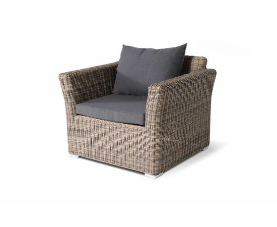 "Капучино Дабл" лаунж-зона из искусственного ротанга, цвет соломенный, изображение 5 | Интернет магазин мебели и декора LifeDekor