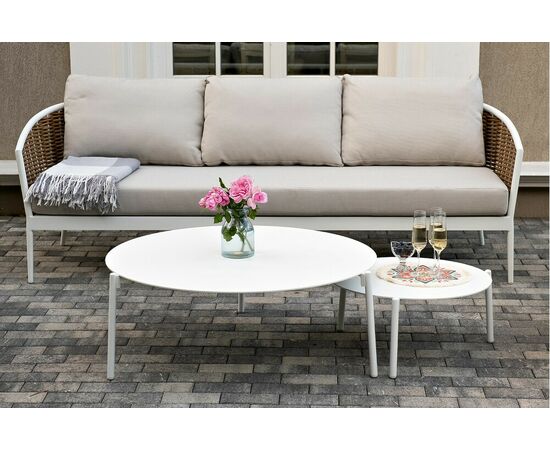 "Тоскана" лаунж-зона из искусственного ротанга, цвет соломенный, изображение 11 | Интернет магазин мебели и декора LifeDekor