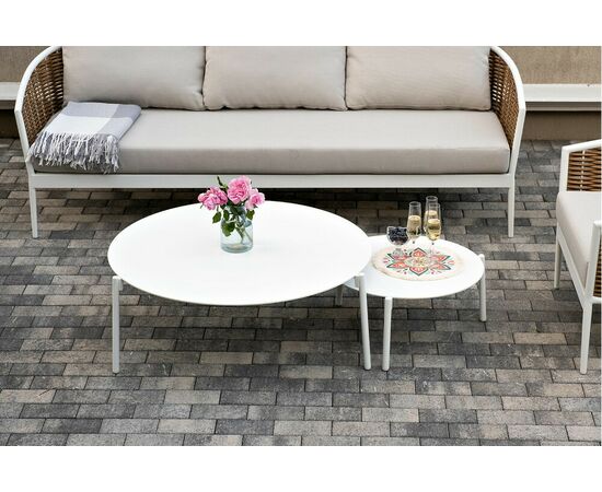 "Тоскана" лаунж-зона из искусственного ротанга, цвет соломенный, изображение 12 | Интернет магазин мебели и декора LifeDekor