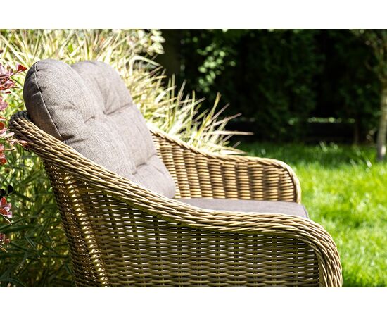 "Равенна" лаунж-зона из искусственного ротанга, цвет соломенный, изображение 10 | Интернет магазин мебели и декора LifeDekor