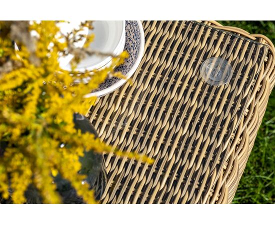"Равенна" лаунж-зона из искусственного ротанга, цвет соломенный, изображение 14 | Интернет магазин мебели и декора LifeDekor