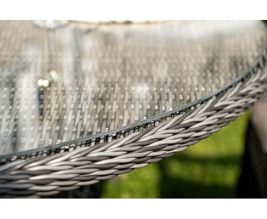 "Эспрессо–150 S" обеденная группа плетеная, цвет графит, изображение 14 | Интернет магазин мебели и декора LifeDekor