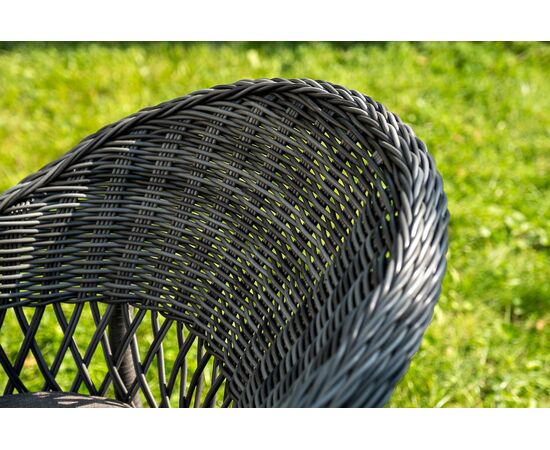 "Эспрессо–150 S" обеденная группа плетеная, цвет графит, изображение 16 | Интернет магазин мебели и декора LifeDekor