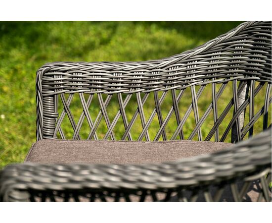 "Эспрессо–150 S" обеденная группа плетеная, цвет графит, изображение 17 | Интернет магазин мебели и декора LifeDekor