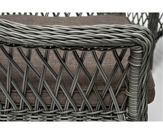 "Эспрессо–150 S" обеденная группа плетеная, цвет графит, изображение 23 | Интернет магазин мебели и декора LifeDekor