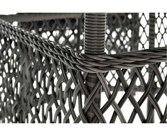 "Эспрессо–150 S" обеденная группа плетеная, цвет графит, изображение 25 | Интернет магазин мебели и декора LifeDekor