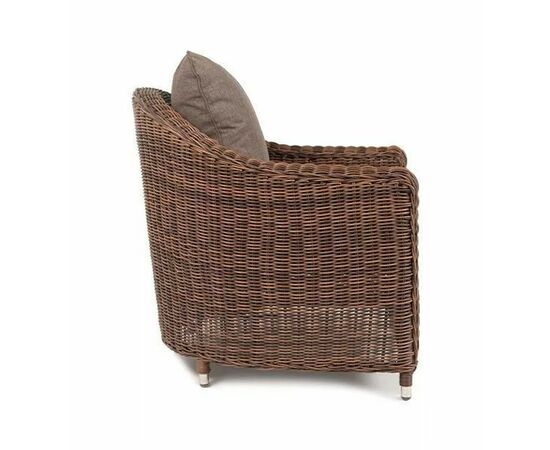 "Кон Панна" кресло из искусственного ротанга, цвет коричневый, изображение 3 | Интернет магазин мебели и декора LifeDekor