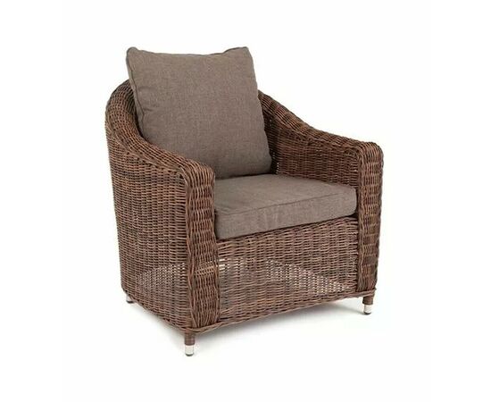 "Кон Панна" кресло из искусственного ротанга, цвет коричневый, изображение 5 | Интернет магазин мебели и декора LifeDekor