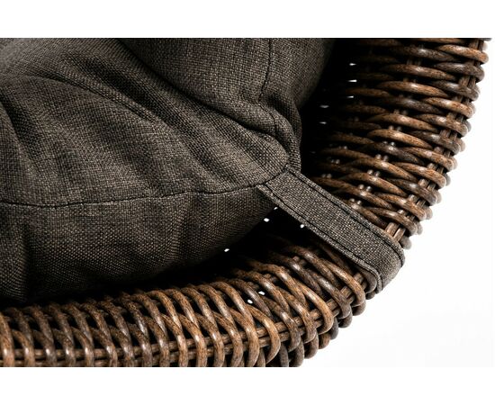 "Толедо" кресло плетеное с подушками, цвет коричневый, изображение 7 | Интернет магазин мебели и декора LifeDekor