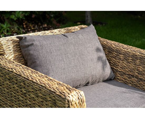 "Капучино" кресло из искусственного ротанга (гиацинт), цвет соломенный, изображение 8 | Интернет магазин мебели и декора LifeDekor