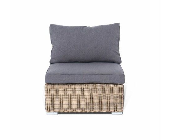 "Лунго" модуль диванный прямой с подушками, цвет соломенный, изображение 2 | Интернет магазин мебели и декора LifeDekor