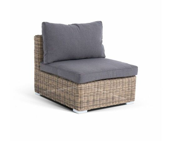 "Лунго" модуль диванный прямой с подушками, цвет соломенный, изображение 3 | Интернет магазин мебели и декора LifeDekor