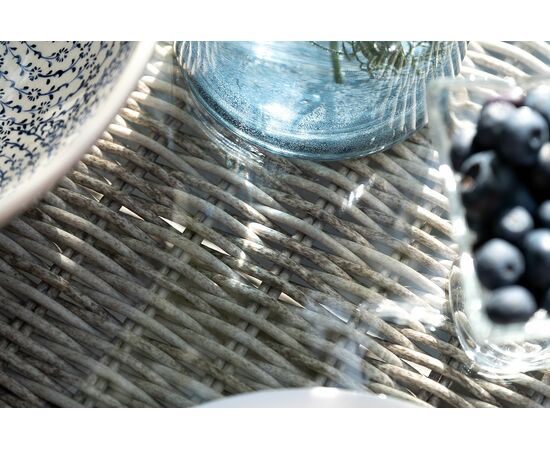 "Айриш" обеденная группа плетеная на 4 персоны, цвет бежевый, изображение 6 | Интернет магазин мебели и декора LifeDekor