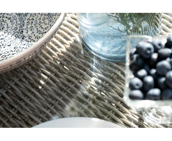 "Айриш" обеденная группа плетеная на 4 персоны, цвет бежевый, изображение 7 | Интернет магазин мебели и декора LifeDekor