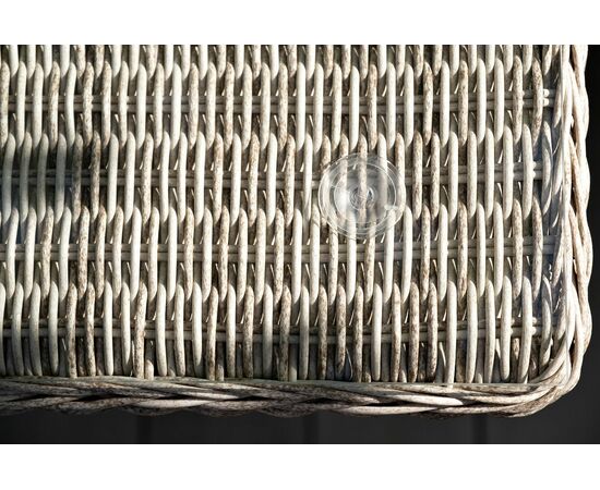 "Айриш" обеденная группа плетеная на 4 персоны, цвет бежевый, изображение 9 | Интернет магазин мебели и декора LifeDekor