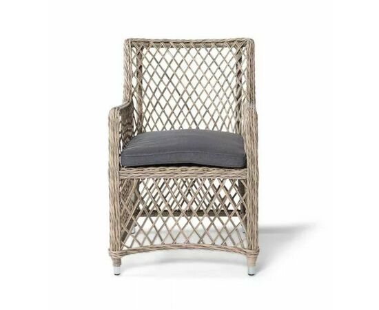 "Латте" плетеное кресло из искусственного ротанга, цвет соломенный, изображение 3 | Интернет магазин мебели и декора LifeDekor