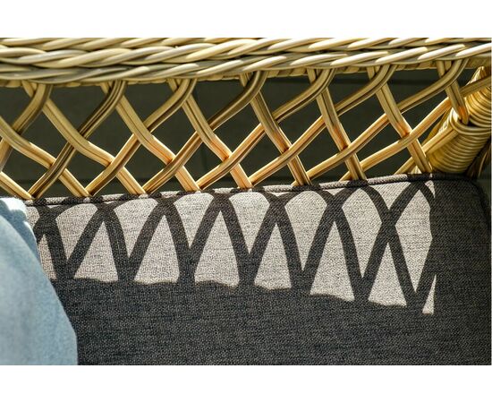 "Латте" плетеное кресло из искусственного ротанга, цвет соломенный, изображение 21 | Интернет магазин мебели и декора LifeDekor