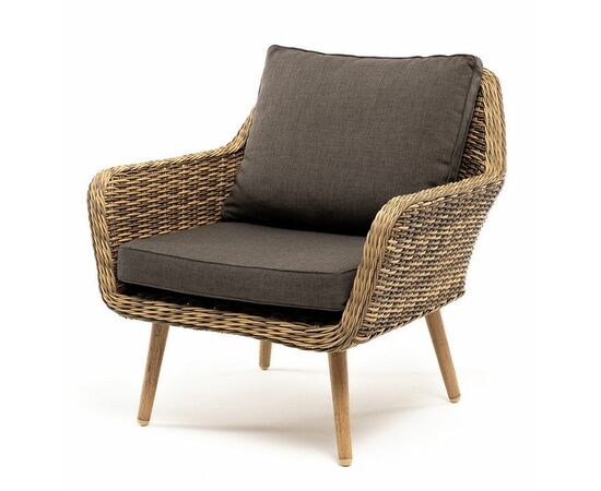 "Прованс" кресло из искусственного ротанга, цвет соломенный | Интернет магазин мебели и декора LifeDekor