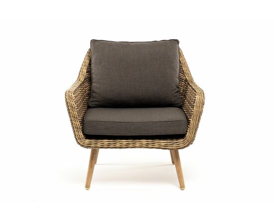 "Прованс" кресло из искусственного ротанга, цвет соломенный, изображение 2 | Интернет магазин мебели и декора LifeDekor