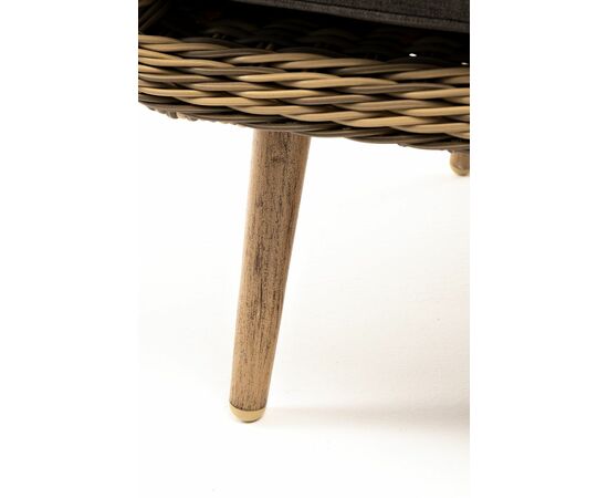 "Прованс" кресло из искусственного ротанга, цвет соломенный, изображение 8 | Интернет магазин мебели и декора LifeDekor