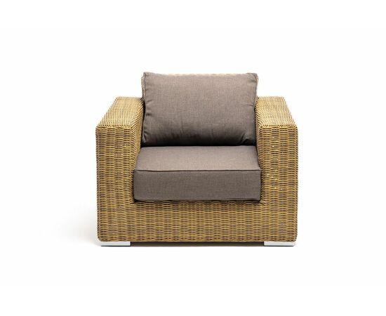 "Боно" кресло из искусственного ротанга, цвет соломенный, изображение 2 | Интернет магазин мебели и декора LifeDekor