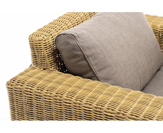 "Боно" кресло из искусственного ротанга, цвет соломенный, изображение 7 | Интернет магазин мебели и декора LifeDekor