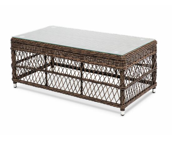 "Гранд Латте" стол журнальный из искусственного ротанга, цвет коричневый | Интернет магазин мебели и декора LifeDekor