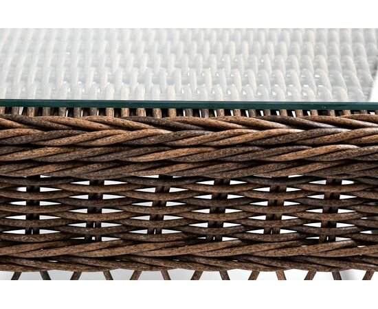 "Гранд Латте" стол журнальный из искусственного ротанга, цвет коричневый, изображение 5 | Интернет магазин мебели и декора LifeDekor