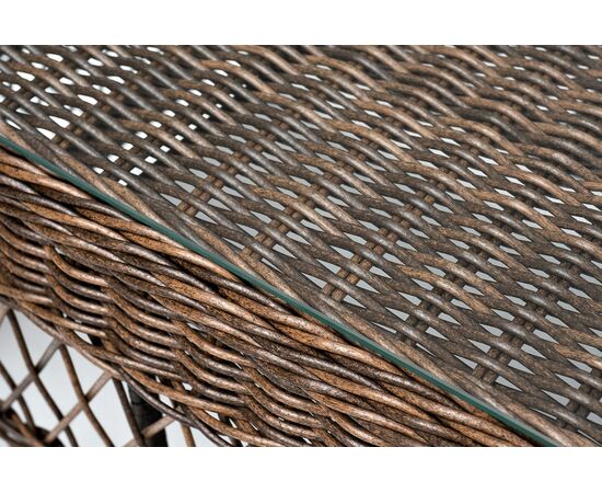 "Гранд Латте" стол журнальный из искусственного ротанга, цвет коричневый, изображение 6 | Интернет магазин мебели и декора LifeDekor
